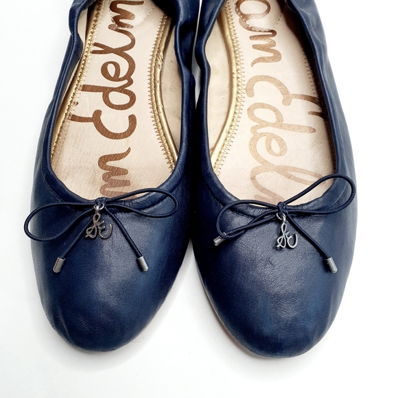 sam edelman navy blue flats